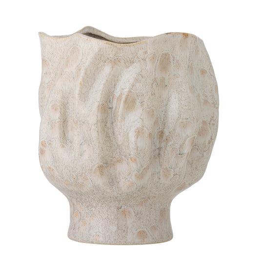 Bloomingville Adair Vase, Weiß, Steingut