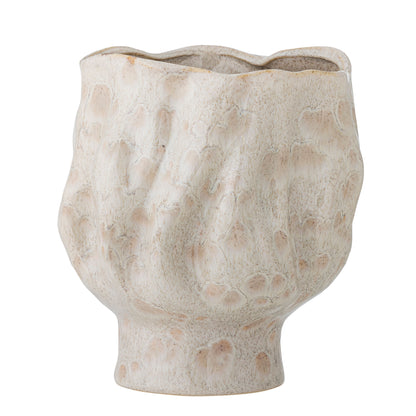 Bloomingville Adair Vase, Weiß, Steingut