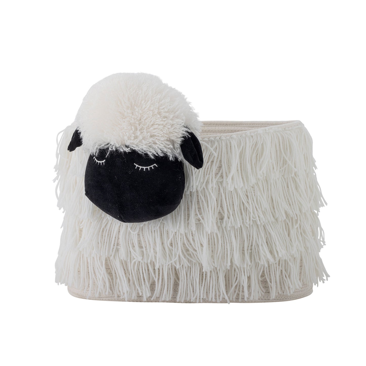 Bloomingville MINI Dolly Korb, Weiß, Polyester