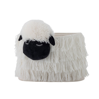 Bloomingville MINI Dolly Korb, Weiß, Polyester