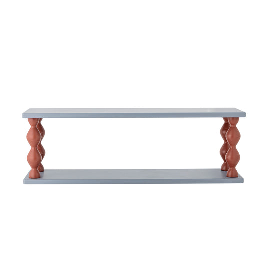 Bloomingville MINI Bibiola Regal, Blau, MDF