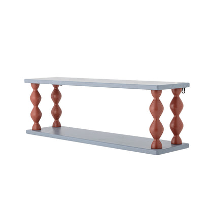 Bloomingville MINI Bibiola Regal, Blau, MDF
