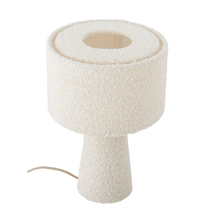 Bloomingville Emmie Tischlampe, Weiß, Polyester