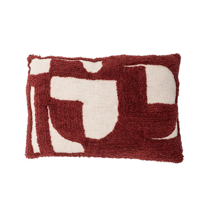 Bloomingville Olica Kissen, Rot, Baumwolle OEKO-TEX®