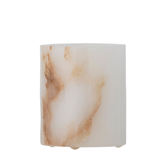 Bloomingville Annebel Teelichthalter, Weiß, Alabaster