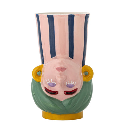 Bloomingville Miss Jody Vase, Bunt, Steingut