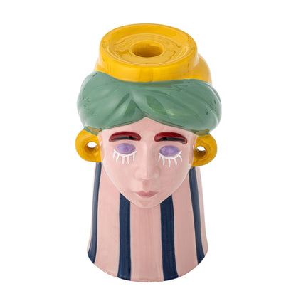 Bloomingville Miss Jody Vase, Bunt, Steingut