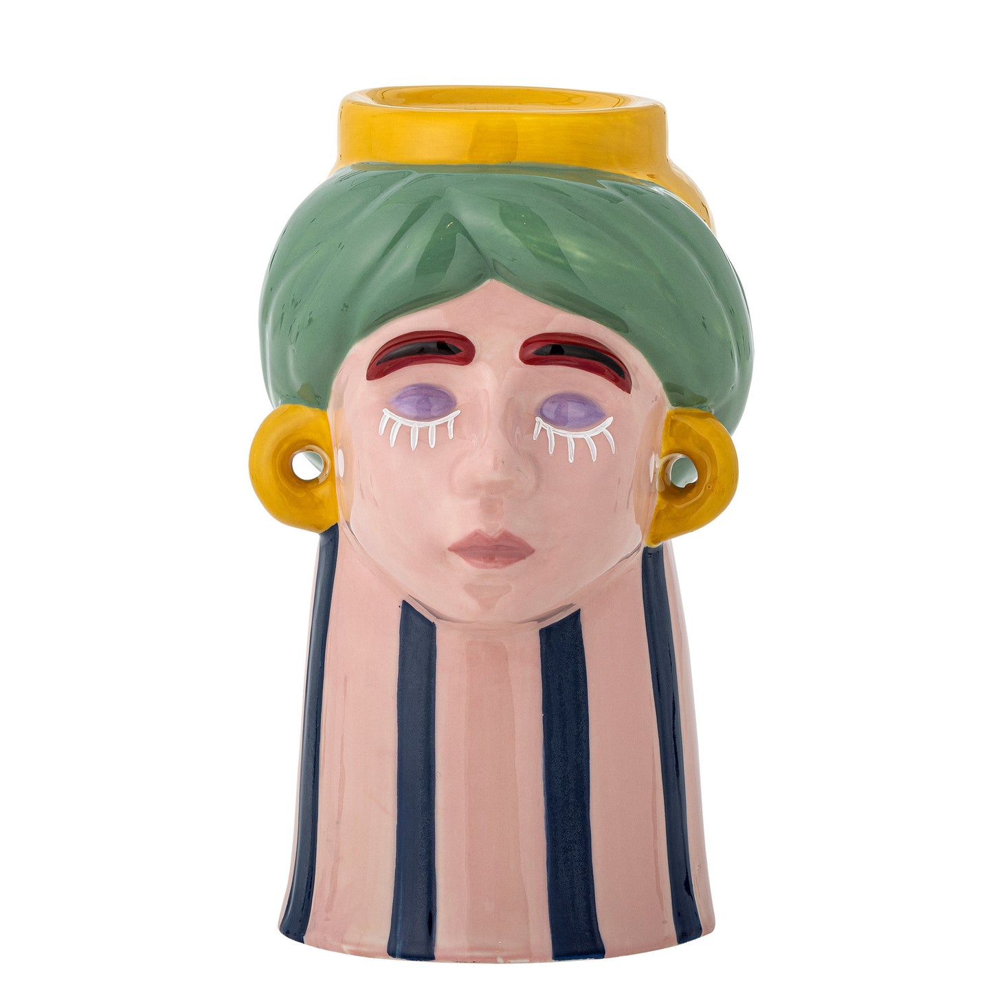 Bloomingville Miss Jody Vase, Bunt, Steingut