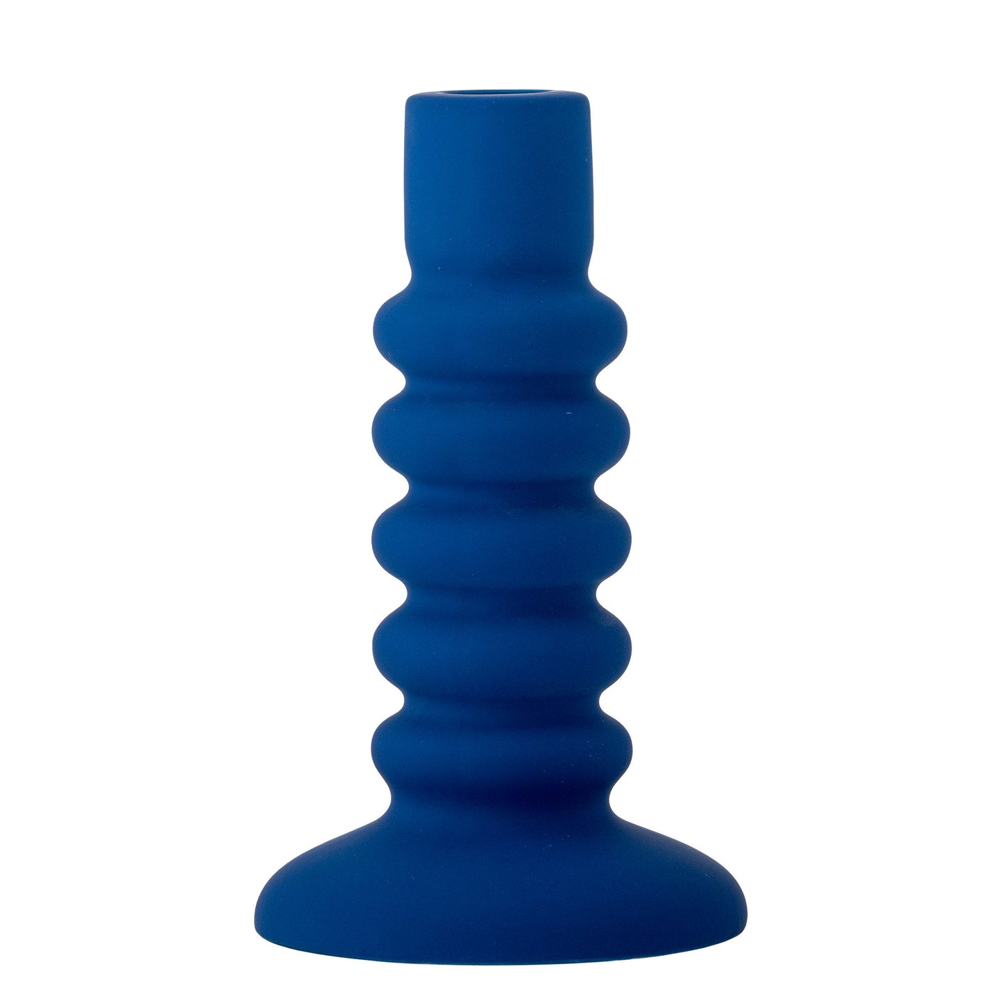 Bloomingville Thorne Kerzenhalter, Blau, Steingut