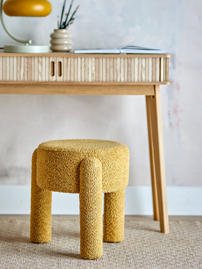 Bloomingville Bruno Hocker, Gelb, Polyester