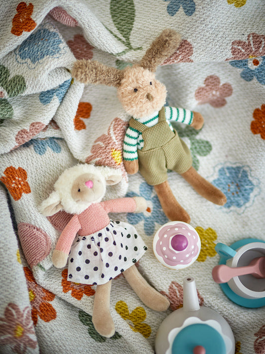Bloomingville MINI Sol & Teo Puppe, Bunt, Baumwolle