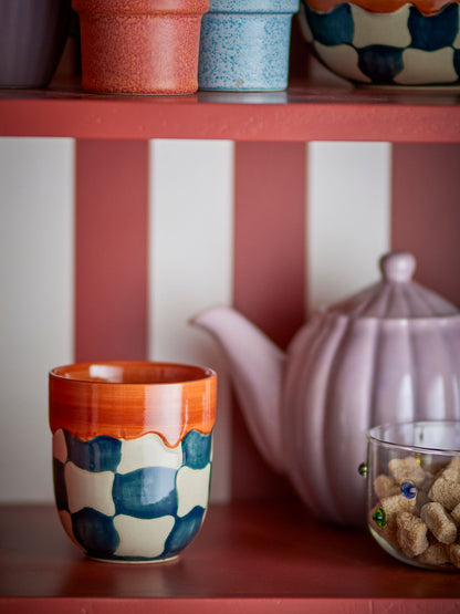 Bloomingville Check Tasse, 4er Set