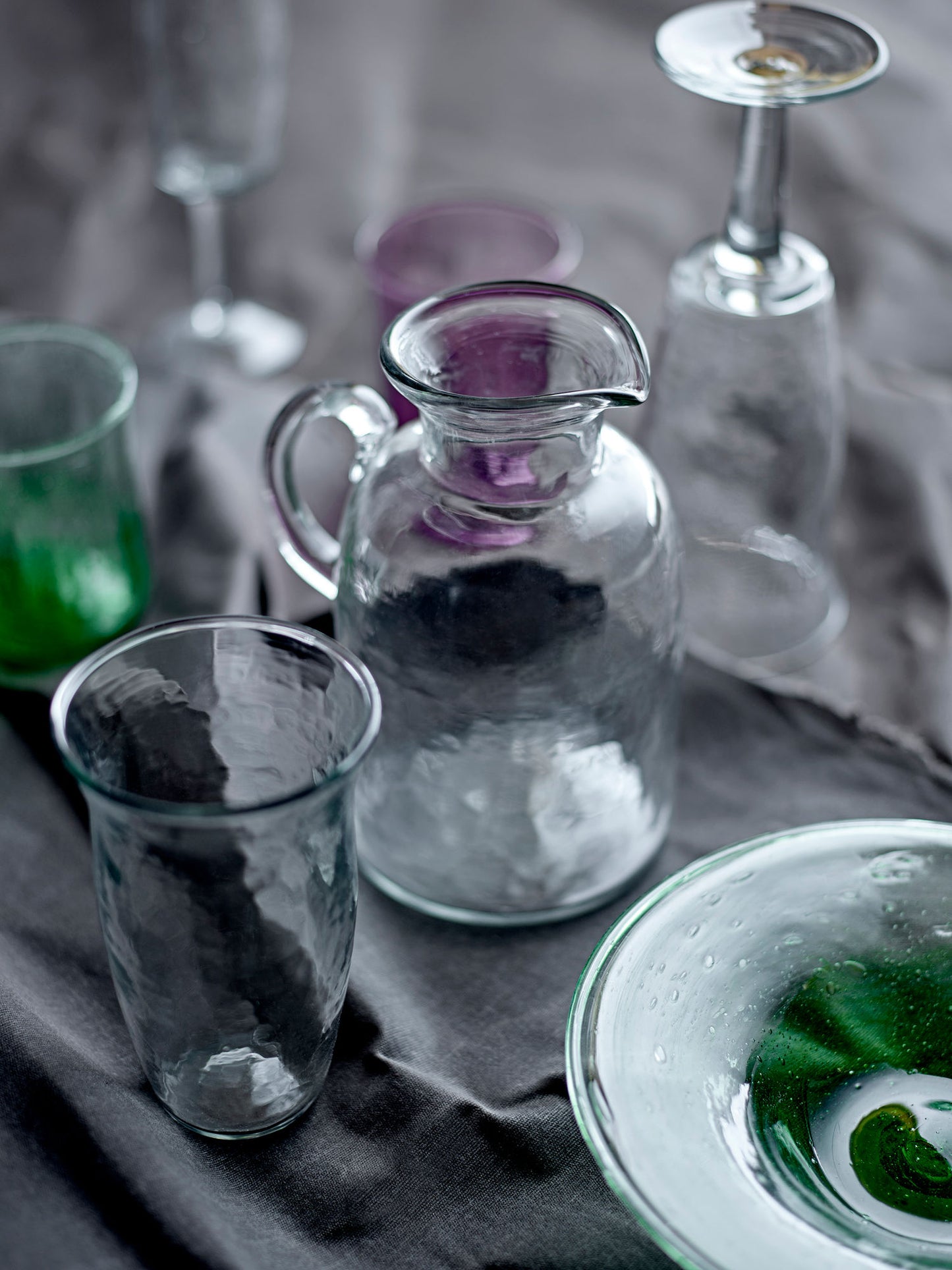 Bloomingville Sunil Teller, Bunt, Glas