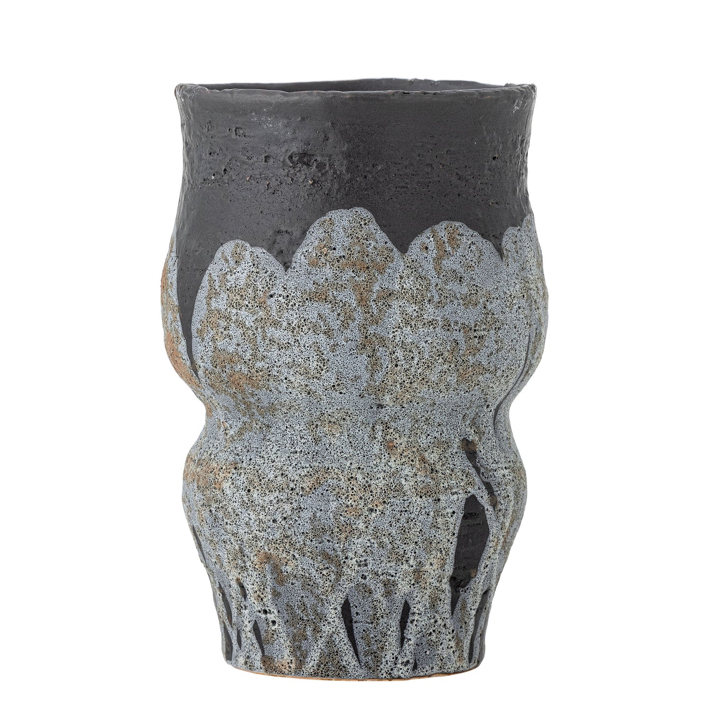Bloomingville Neeson Blumentopf, Blau, Steingut