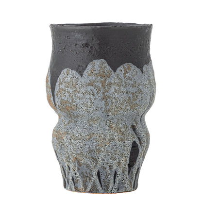 Bloomingville Neeson Blumentopf, Blau, Steingut