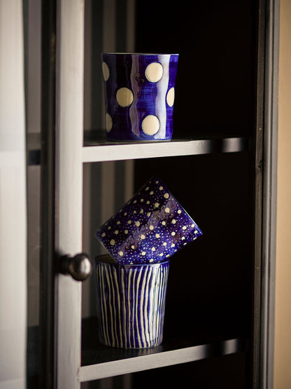 Creative Collection Minoa Tasse, Blau, Steingut