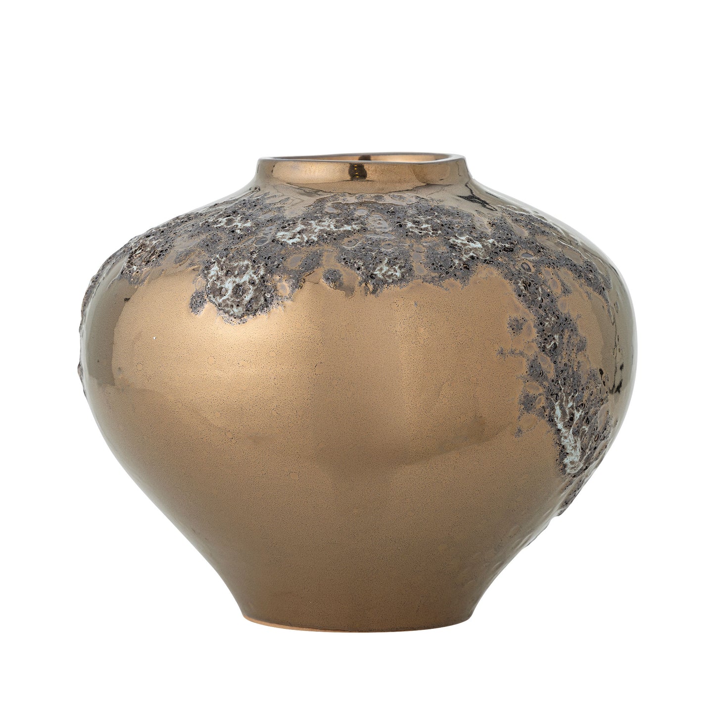 Bloomingville Ellison Vase, Bronze, Steingut