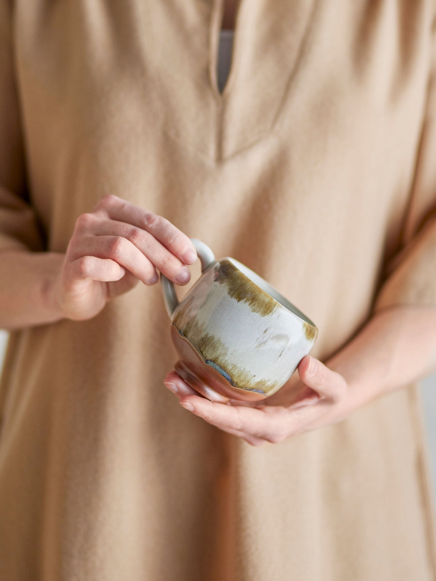 Bloomingville Jade Tasse, Natur, Steingut