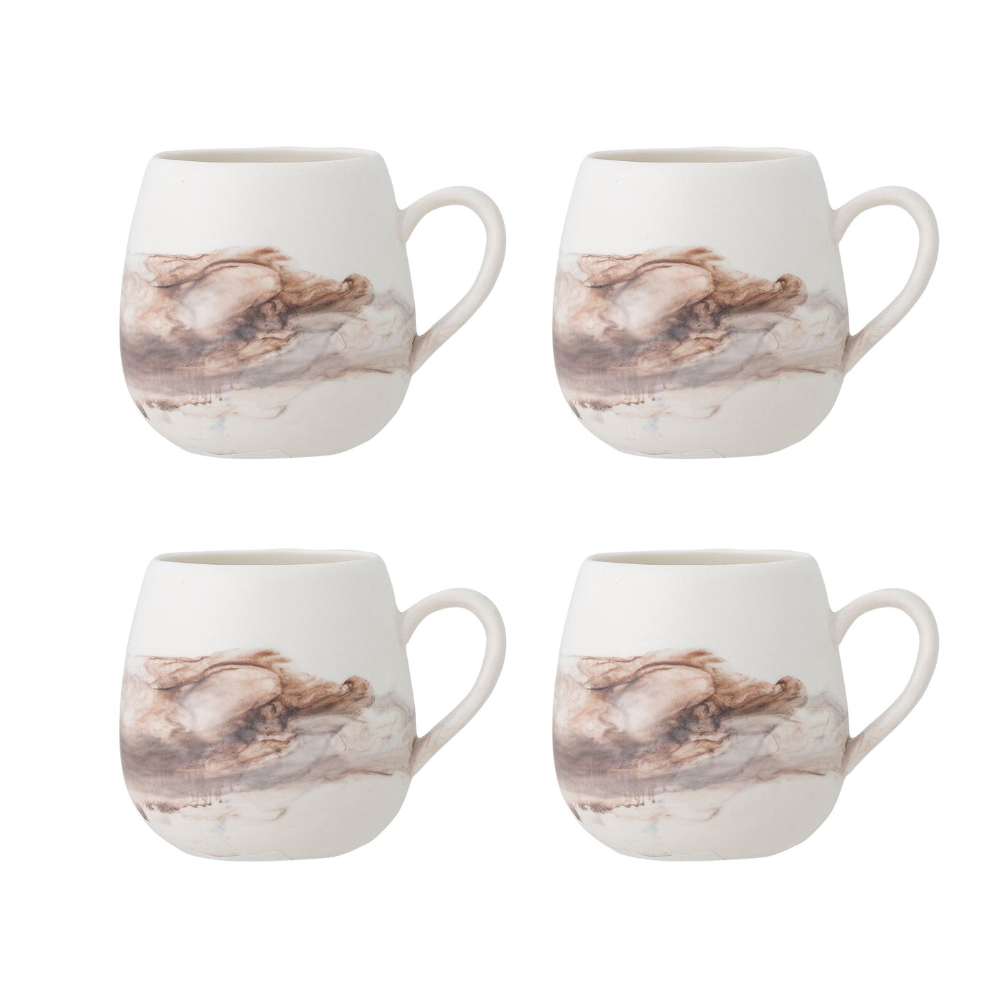 Bloomingville Lyre Tasse, Braun, Steingut