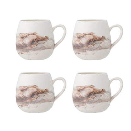 Bloomingville Lyre Tasse, Braun, Steingut