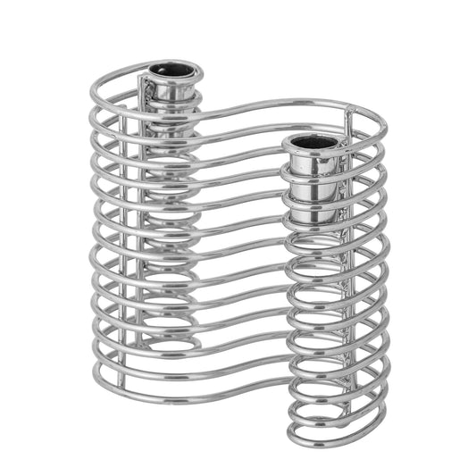 Bloomingville Wavela Kerzenhalter, Silber, Eisen