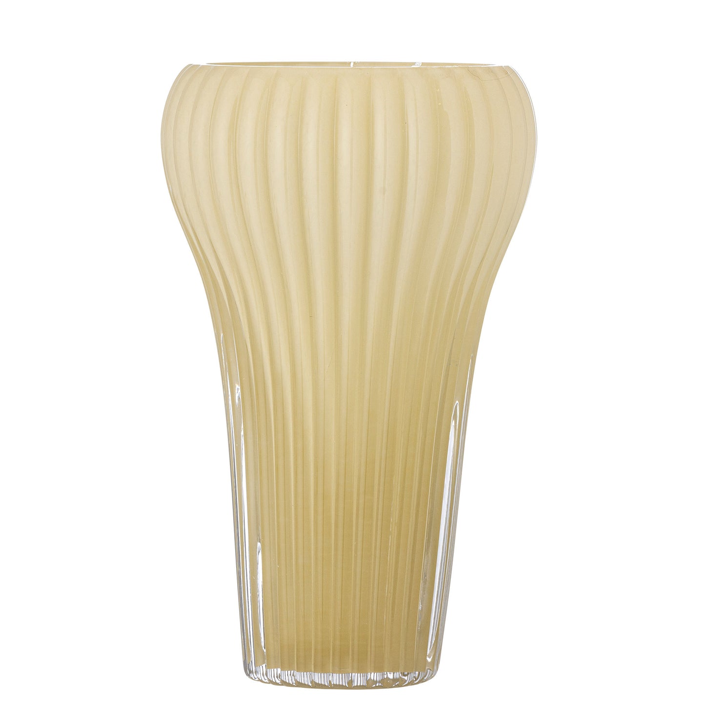 Bloomingville Averie Vase, Gelb, Glas