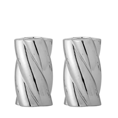 Bloomingville Silvia Kerzenhalter, Silber, Steingut
