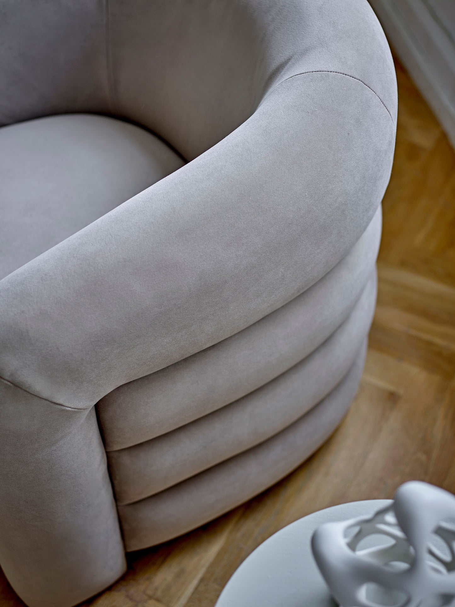 Bloomingville Joel Loungesessel, Grau, Polyester