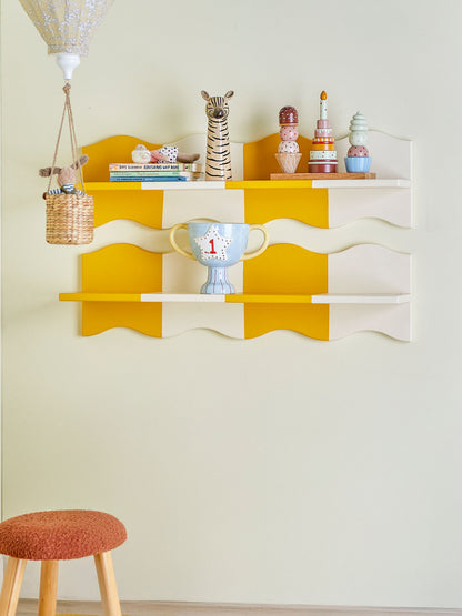 Bloomingville MINI Bubbi Regal, Gelb, MDF