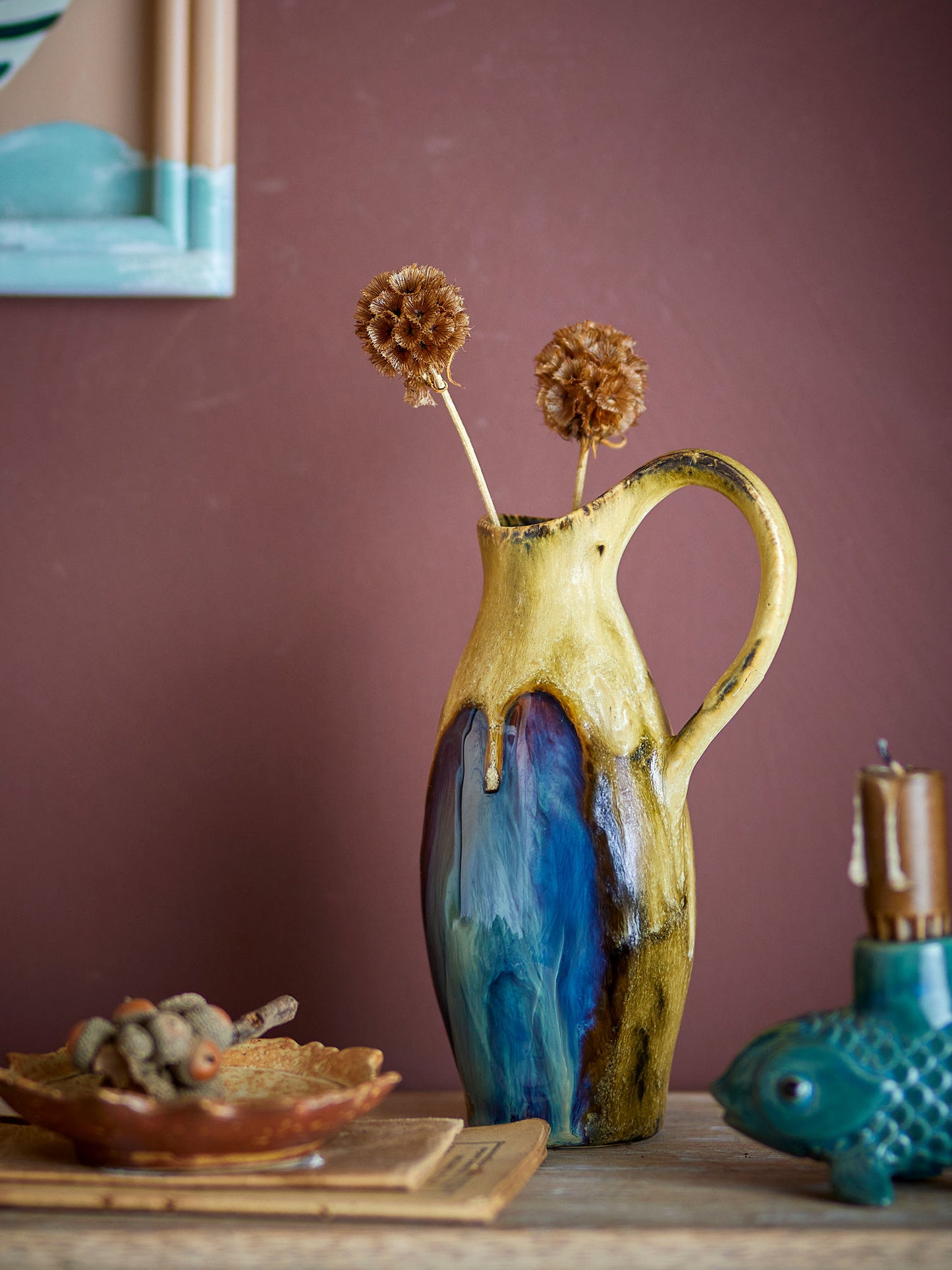 Creative Collection Jenkins Vase, Bunt, Steingut