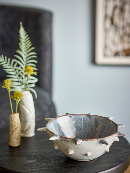 Bloomingville Edie Schale, Blau, Steingut