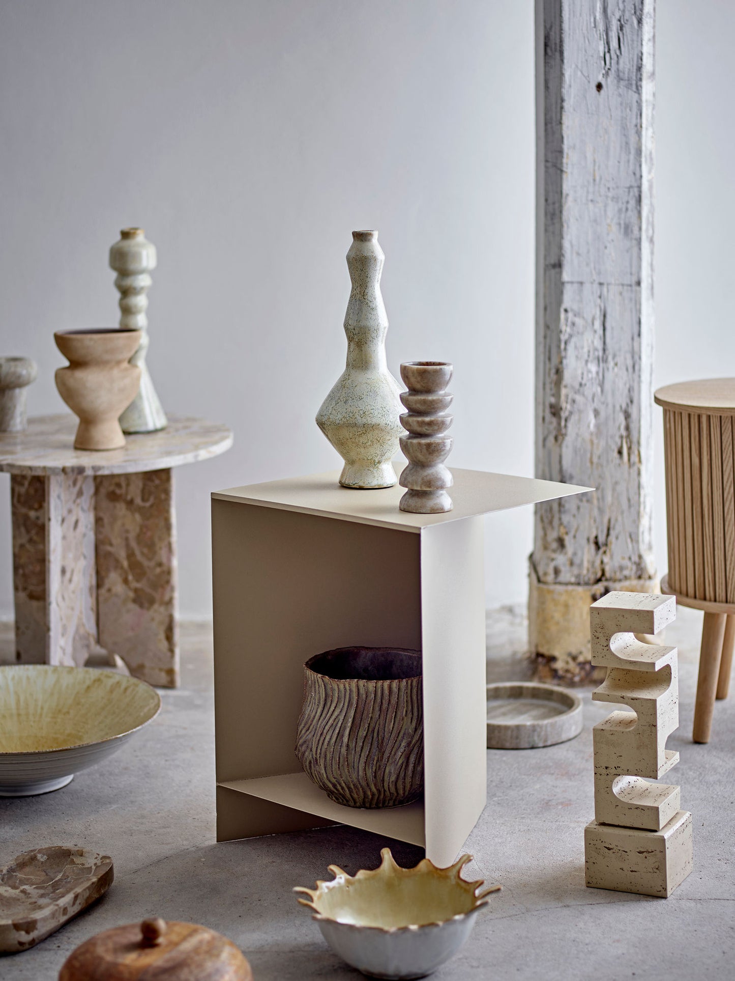 Bloomingville Hallam Deko, Natur, Polyresin