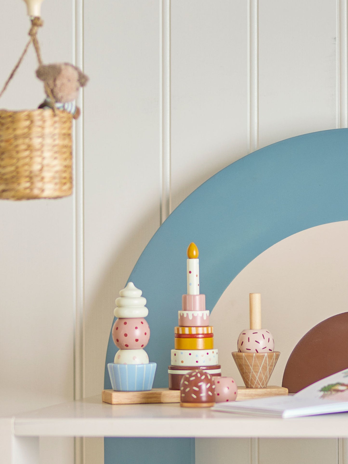 Bloomingville MINI Celebrate Aktivitätsspielzeug, Bunt, FSC®100%, Beech