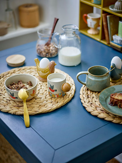 Bloomingville Birdy Eierbecher, Bunt, Steingut