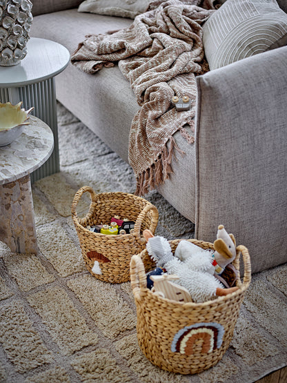 Bloomingville Okapi Decke, Braun, Recycelte Baumwolle