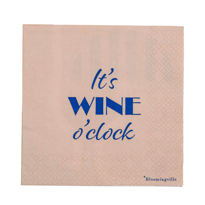 Bloomingville Wine Serviette, Blue, FSC® Mix, Papier