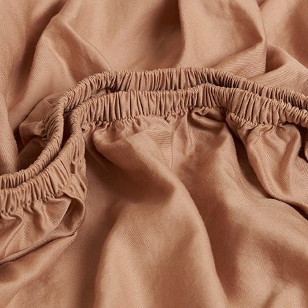 TENCEL™ – Twill-Spannbettlaken, Pfirsich