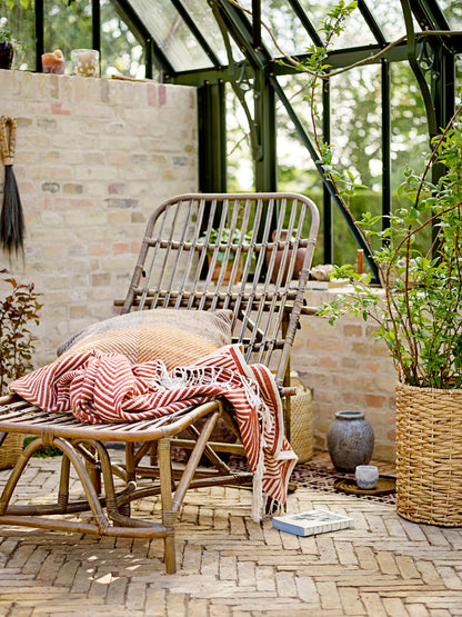Bloomingville Dione Liegestuhl, Braun, Rattan