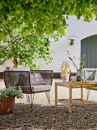 Bloomingville Mundo Loungesessel, Schwarz, Metall