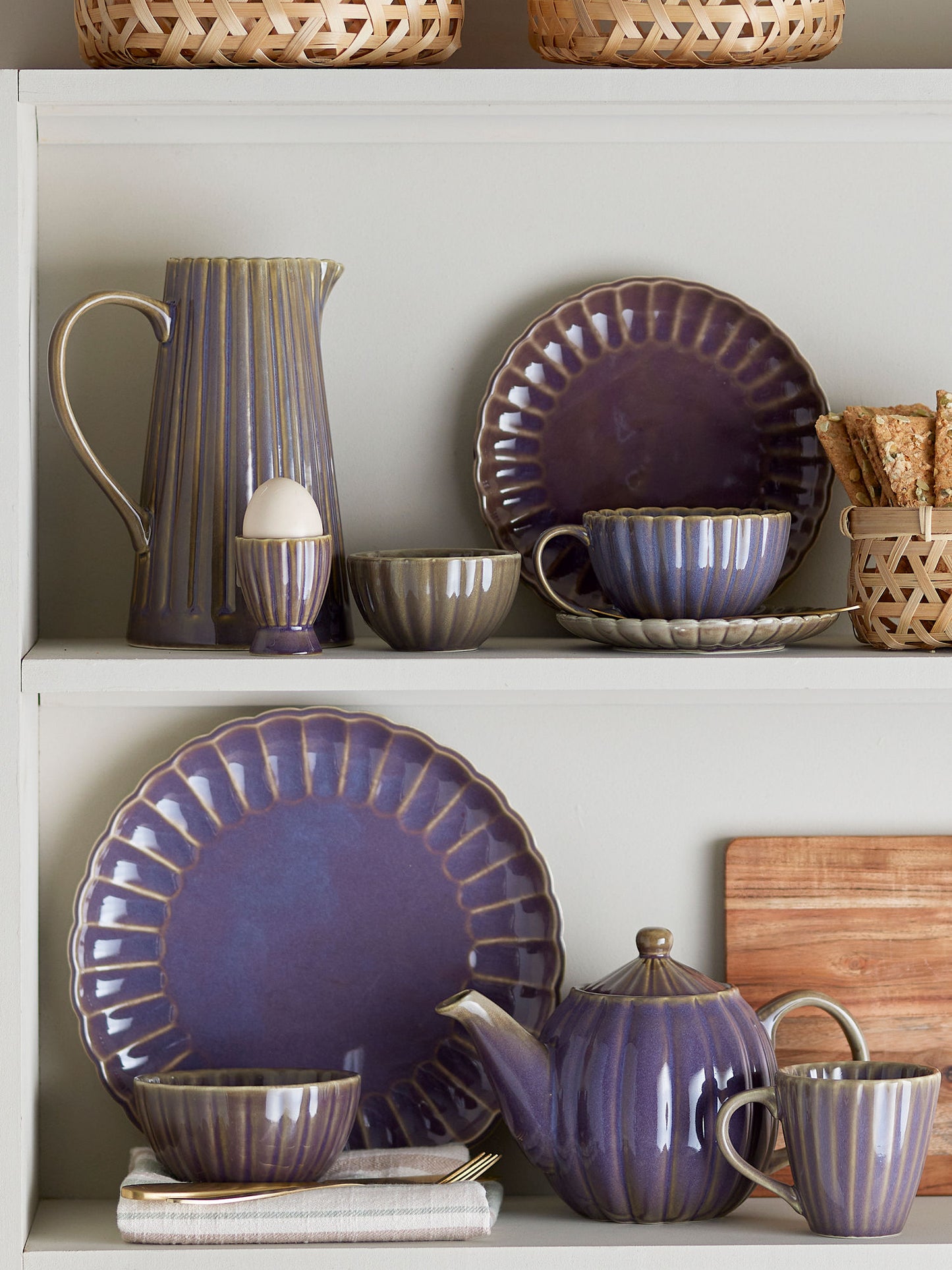 Bloomingville Latina Krug, Violett, Steingut