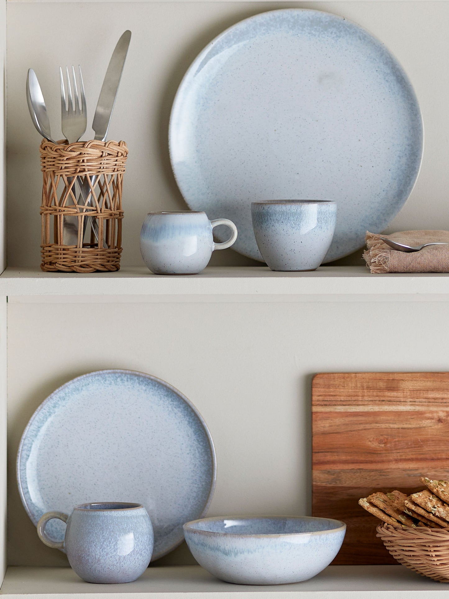 Bloomingville Paula Schale, Blue, Steingut