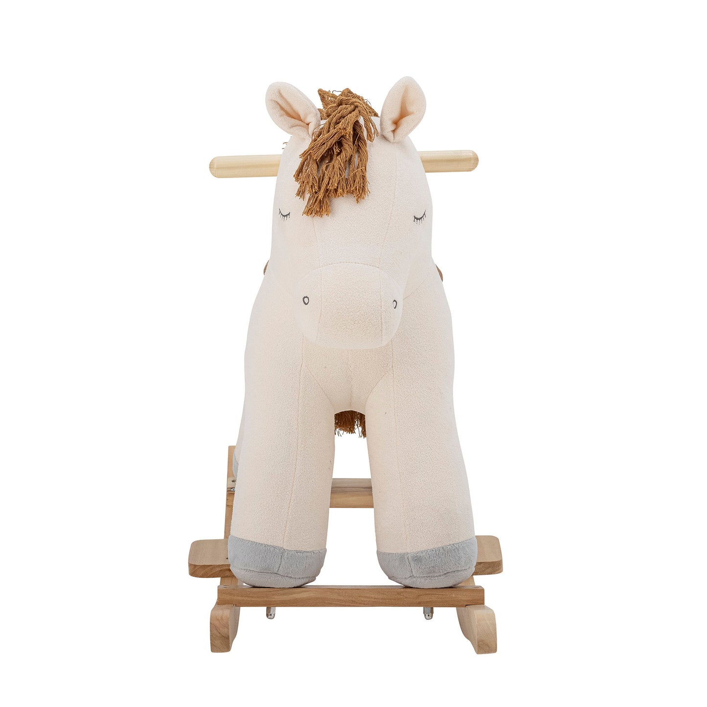 Bloomingville MINI Merlen Schaukelspielzeug, Pferd, Weiß, Polyester