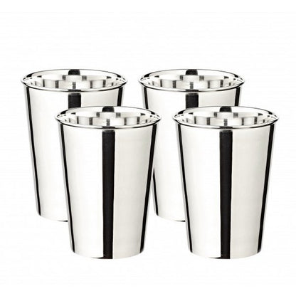 Becher Mido 4er Set, H 10 cm, edel versilbert, anlaufgeschützt