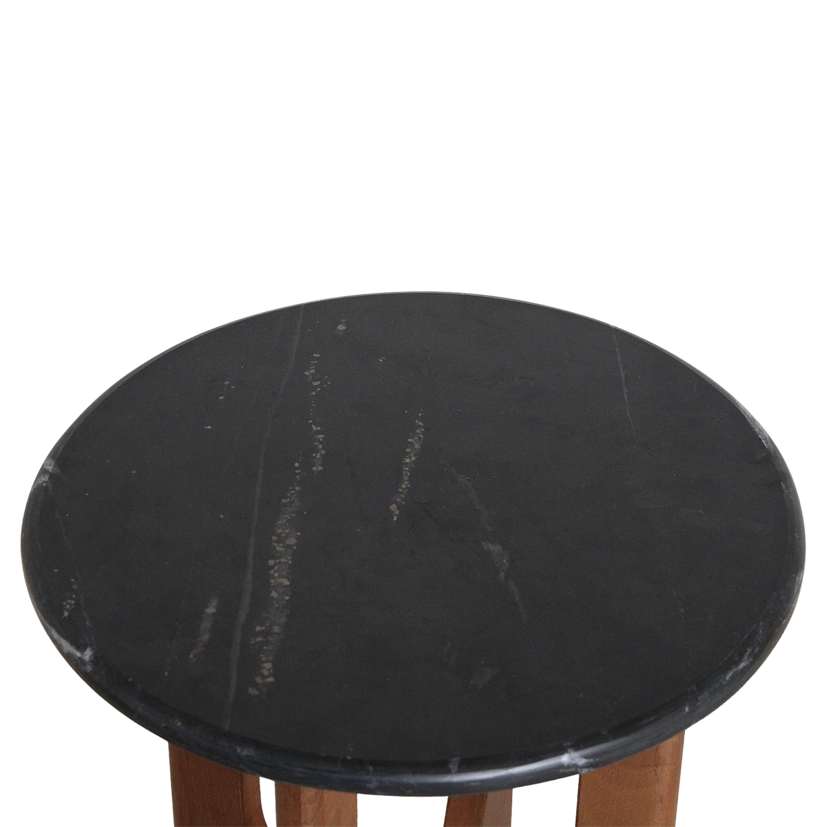 Brunei Beistelltisch Marmor schwarz