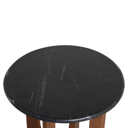 Brunei Beistelltisch Marmor schwarz