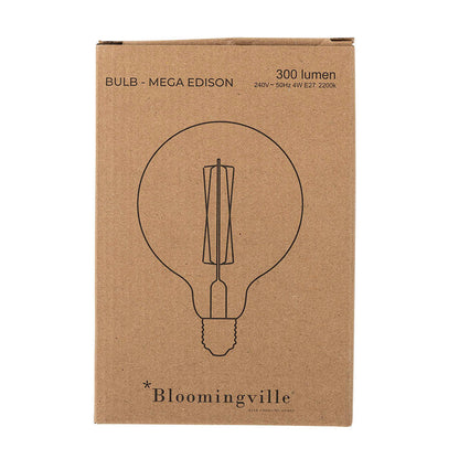 Bloomingville Mega Edison LED-Glühbirne, Klar, Glas