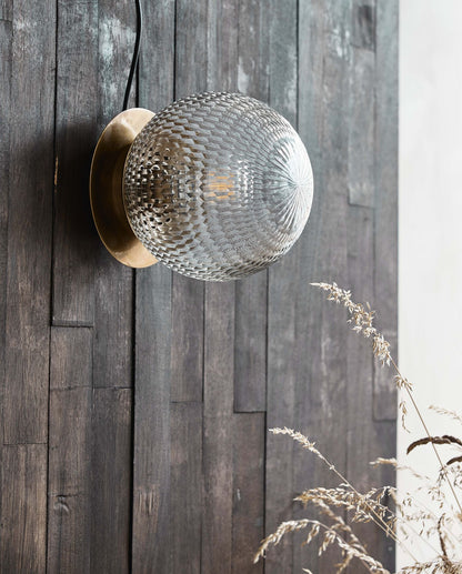 Nordal A/S ZEUS outdoor wall lamp - golden finish