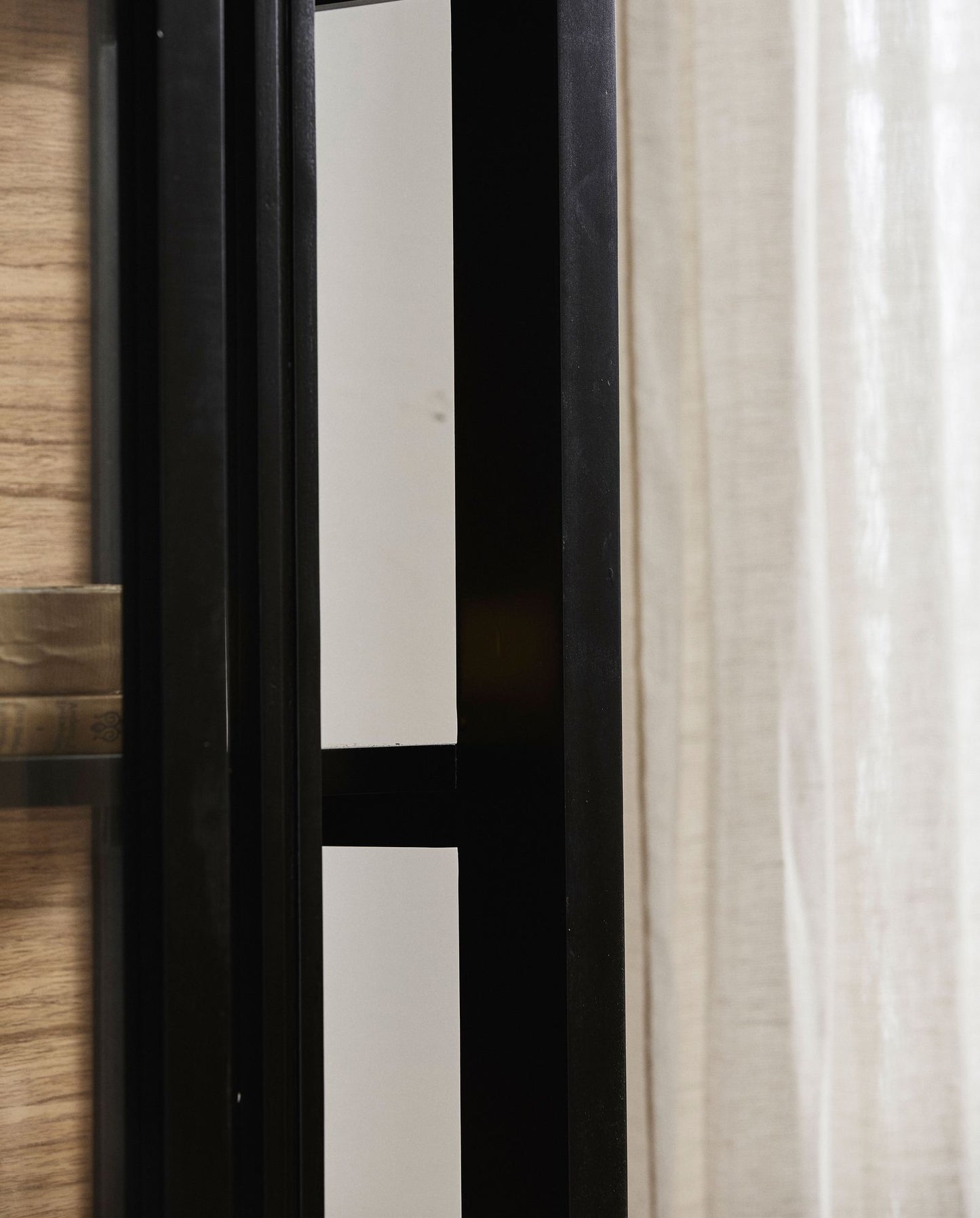 Nordal A/S BEI wall cabinet, sliding doors - black