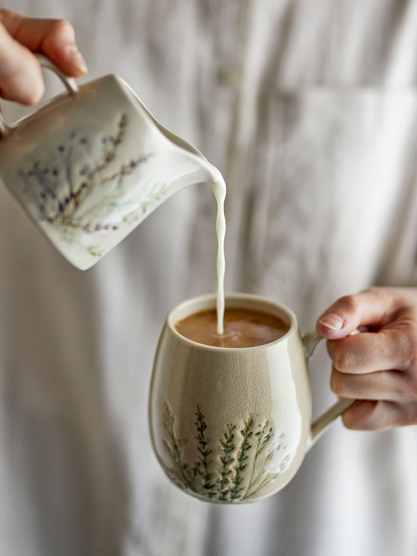 Bloomingville Bea Becher, Natur, Steingut