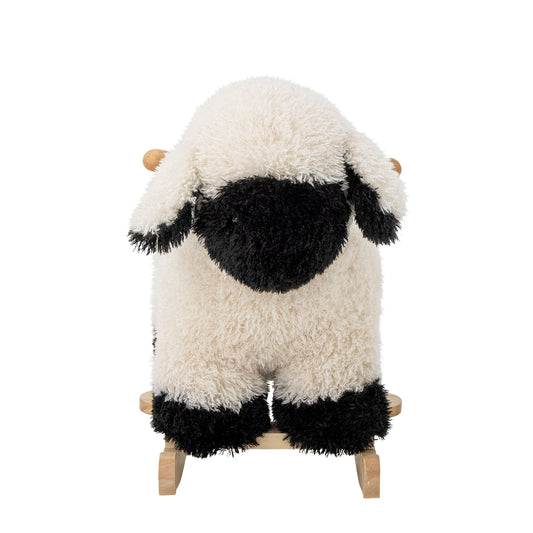 Bloomingville MINI Dolly Schaukelspielzeug, Schaf, Weiß, Polyester